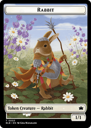 Rabbit // Splash Lasher Double-Sided Token [Bloomburrow Tokens]