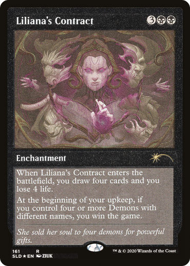 Liliana's Contract (Foil Etched) [Secret Lair Drop Series] 