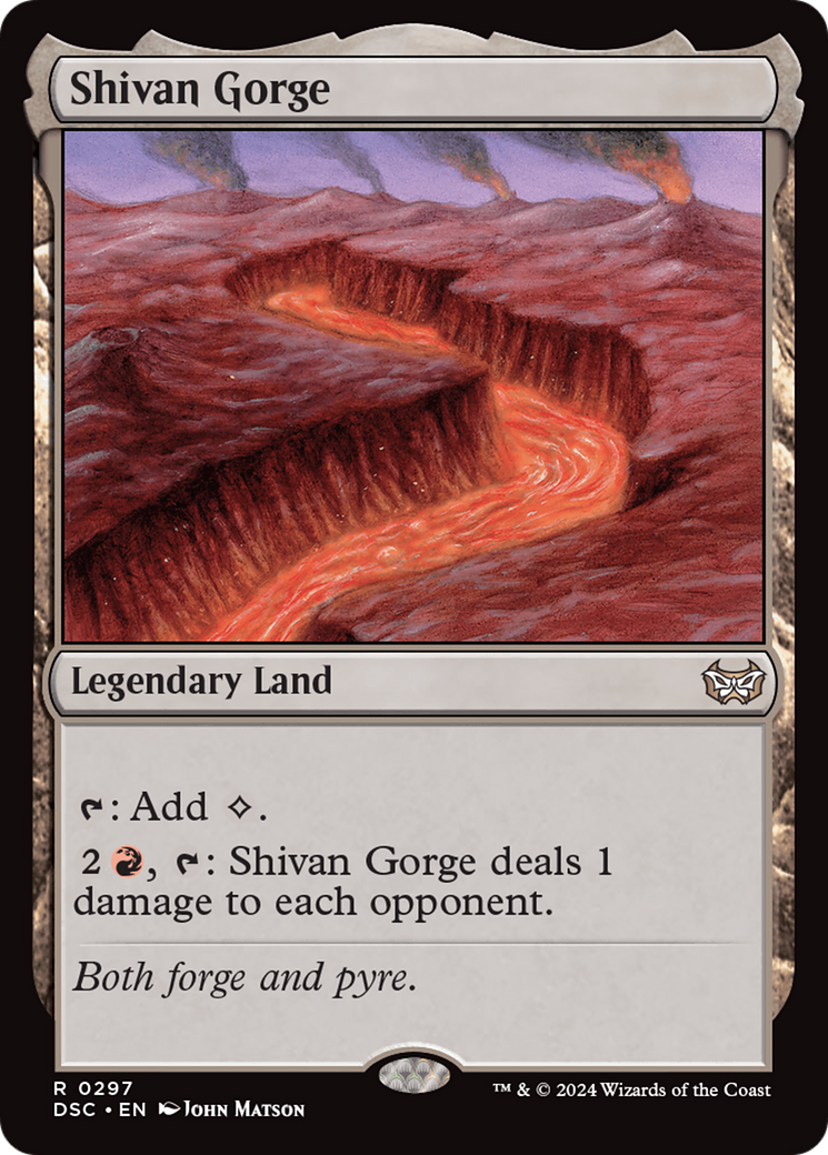 Shivan Gorge [Duskmourn: House of Horror Commander] 