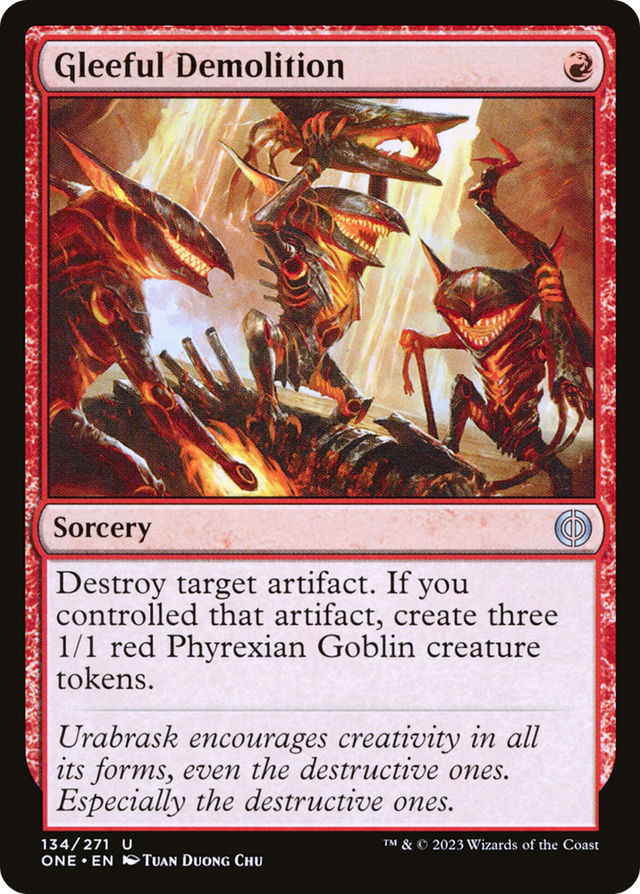 Gleeful Demolition [Phyrexia: All Will Be One] 