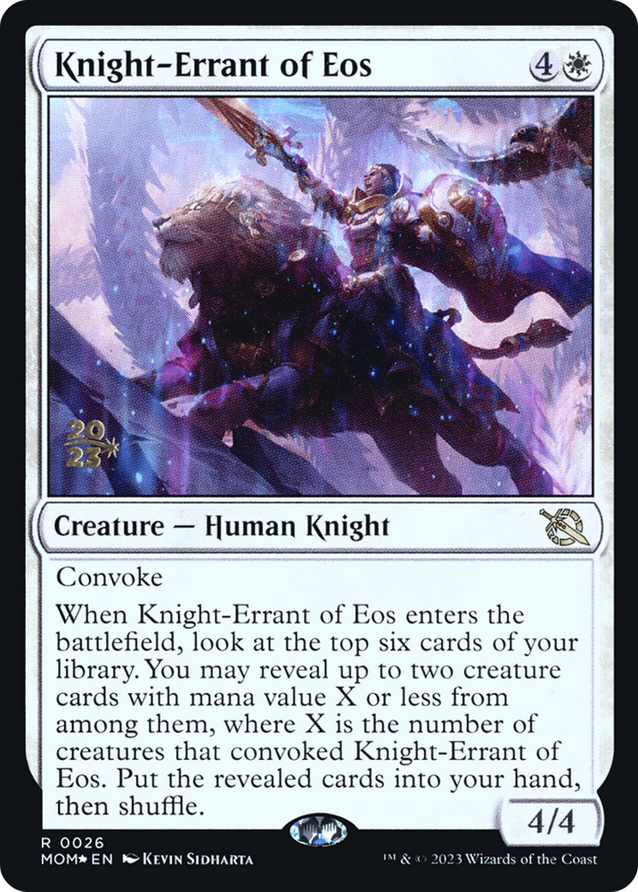 Knight-Errant of Eos [March of the Machine Prerelease Promos] 