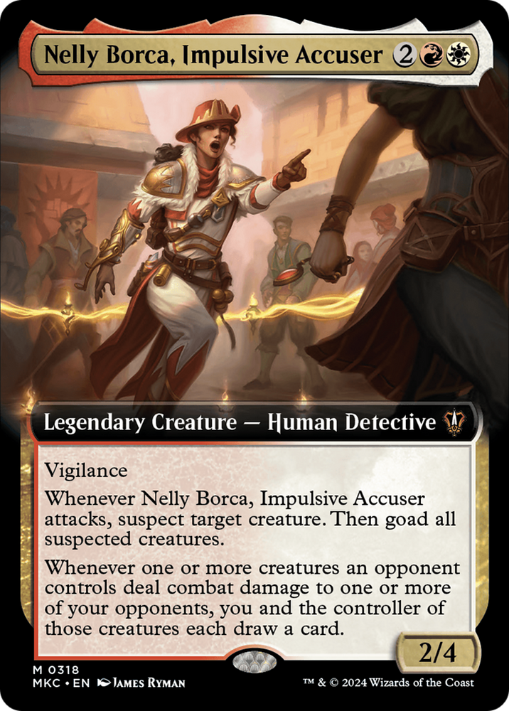 Nelly Borca, Impulsive Accuser (Extended Art) [Murders at Karlov Manor Commander]