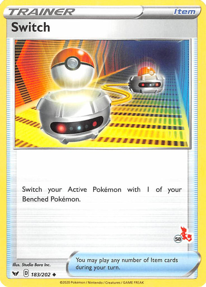 Switch (183/202) (Cinderace Stamp #58) [Battle Academy 2022] 