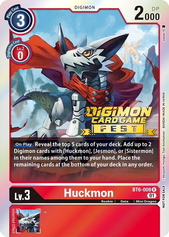 Huckmon [BT6-009] (Digimon Card Game Fest 2022) [Double Diamond Promos] 