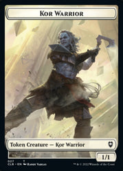 Kor Warrior // Wizard Double-Sided Token [Commander Legends: Battle for Baldur's Gate Tokens] 