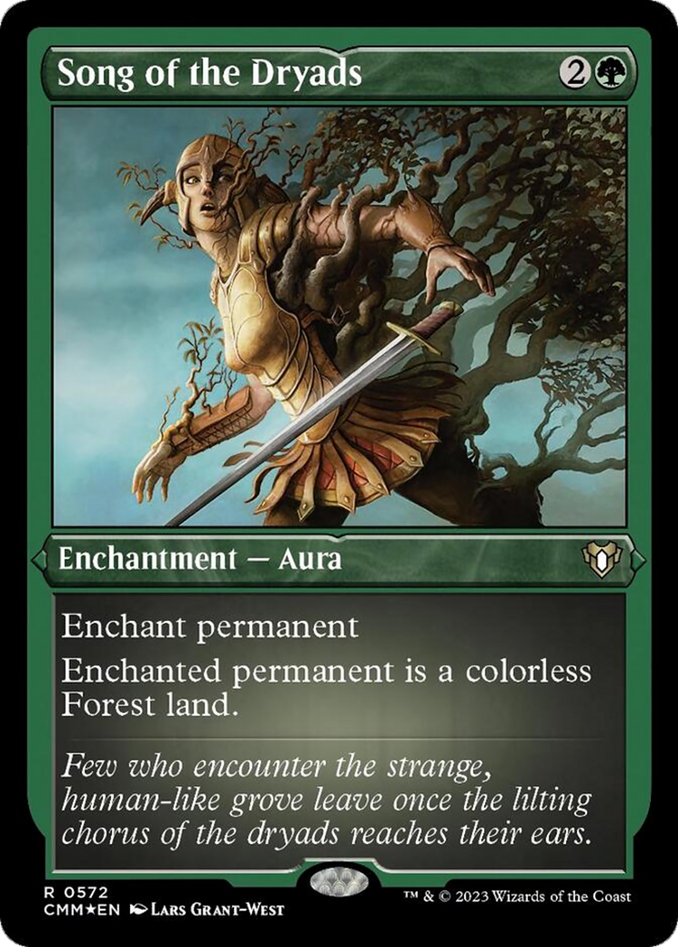 Song of the Dryads (Foil Etched) [Commander Masters] 