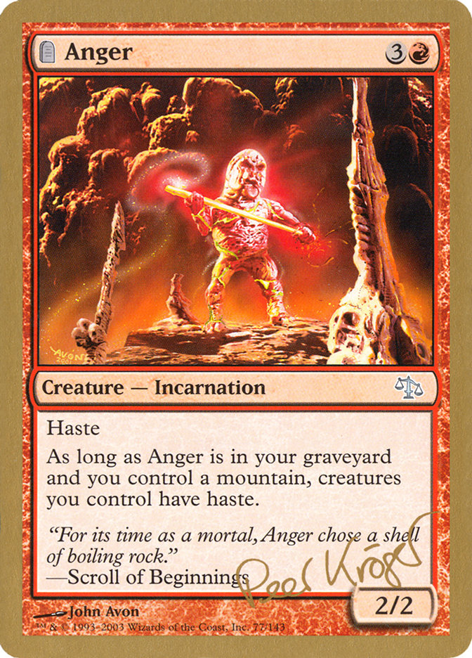 Anger (Peer Kroger) [World Championship Decks 2003] 