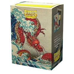 Dragon Shield: Standard 100ct Brushed Art Sleeves - The Great Wave