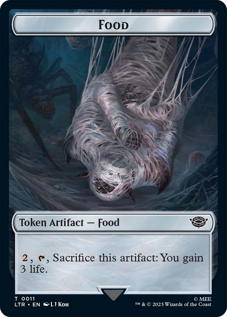 Food // Wraith Double-Sided Token [The Lord of the Rings: Tales of Middle-Earth Commander Tokens] 