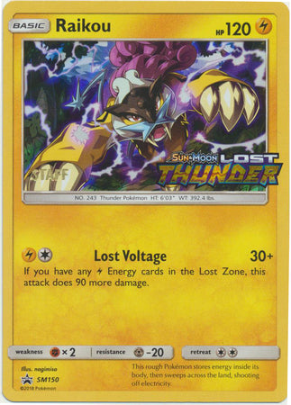 Raikou (SM150) (Staff Prerelease Promo) [Sun &amp; Moon: Black Star Promos] 