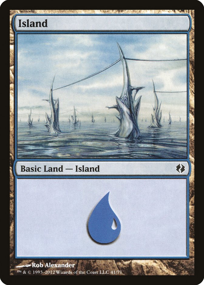 Island (41) [Duel Decks: Venser vs. Koth] 