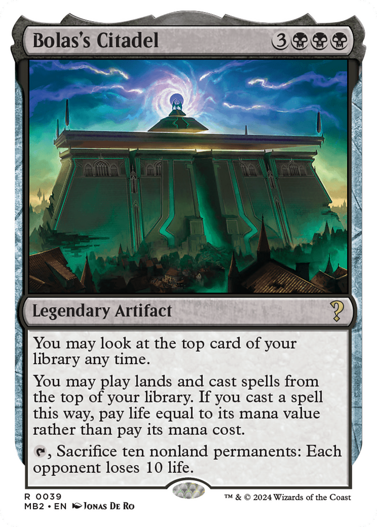 Bolas's Citadel (White Border) [Mystery Booster 2] 