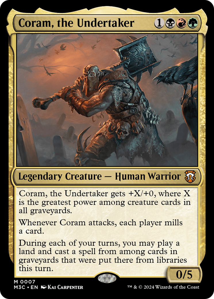 Coram, the Undertaker [Modern Horizons 3 Commander] 