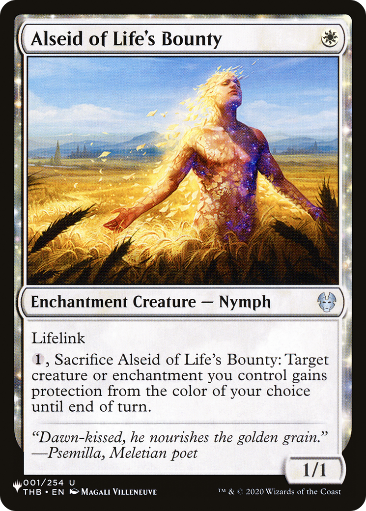 Alseid of Life's Bounty [The List Reprints] 