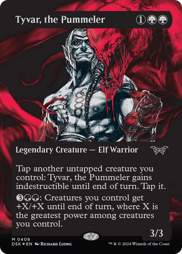 Tyvar, the Pummeler (Showcase) (Textured) [Duskmourn: House of Horror] 