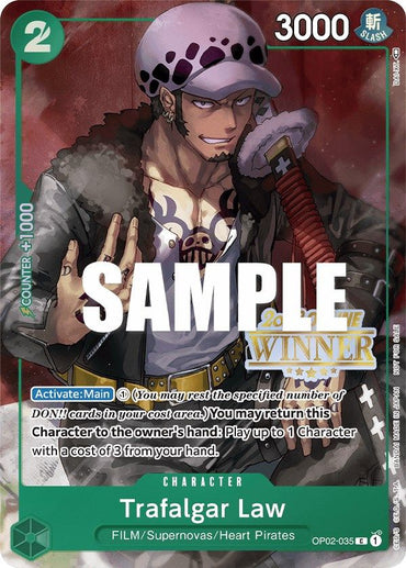 Trafalgar Law (Online Regional 2023) [Winner] [One Piece Promotion Cards] 