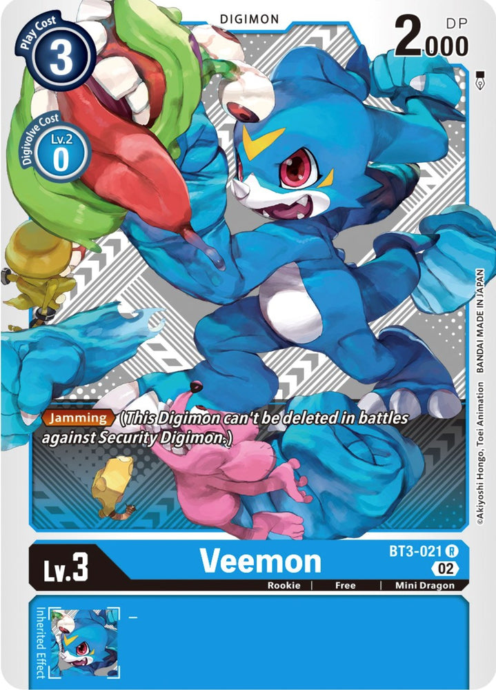Veemon [BT3-021] (Winner Pack Dimensional Phase) [Release Special Booster Promos] 