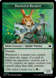 Food // Pawpatch Recruit Double-Sided Token [Bloomburrow Tokens]