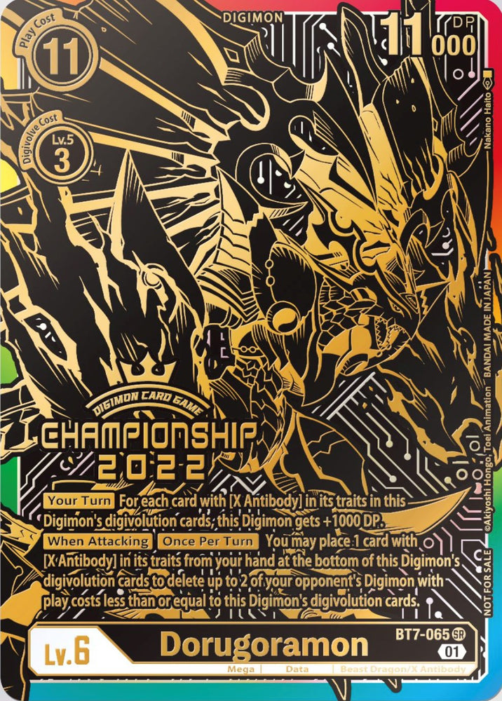 Dorugoramon [BT7-065] (2022 Championship Finals 1st Place) [Next Adventure Promos] 