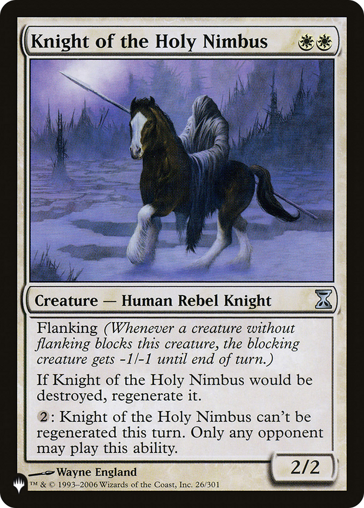 Knight of the Holy Nimbus [The List Reprints] 