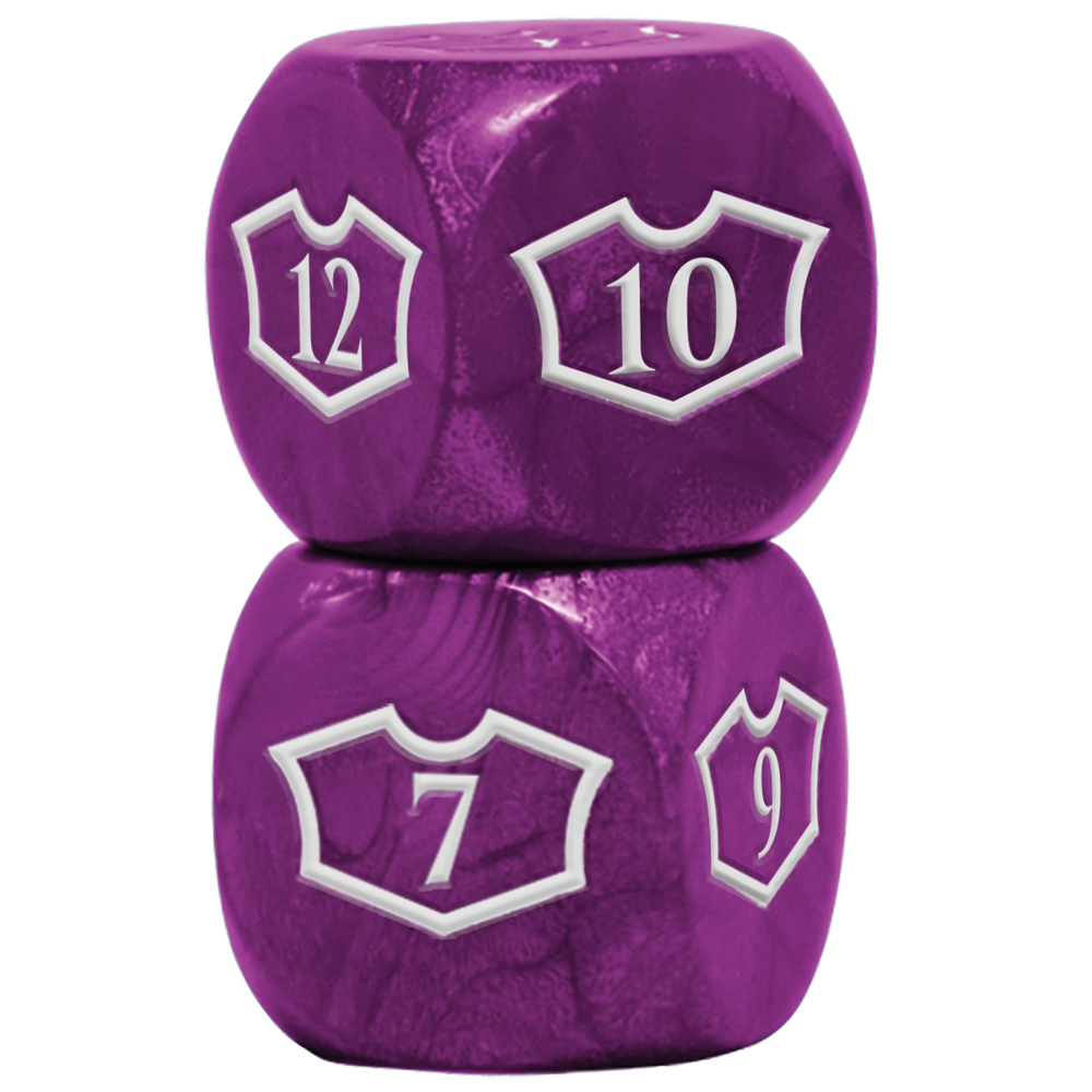 Ultra PRO: Loyalty Dice Set - 22MM Deluxe with 7-12 (Swamp)