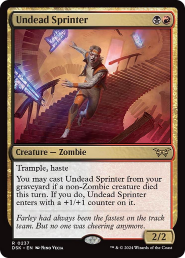 Undead Sprinter [Duskmourn: House of Horror] 