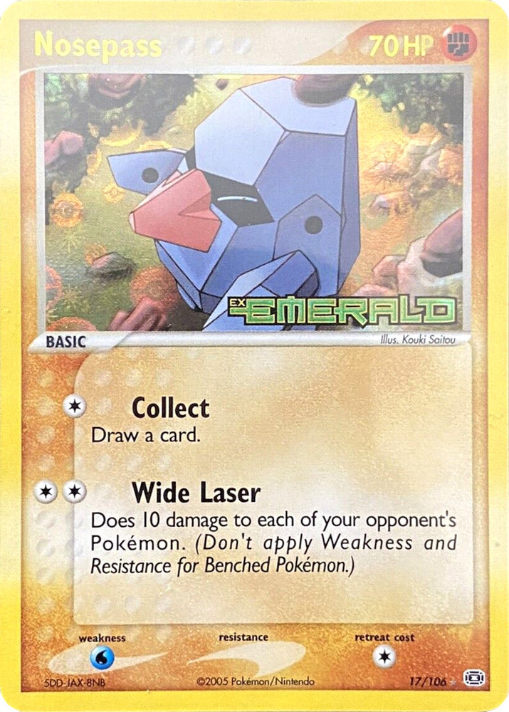 Nosepass (17/106) (Stamped) [EX: Emerald] 