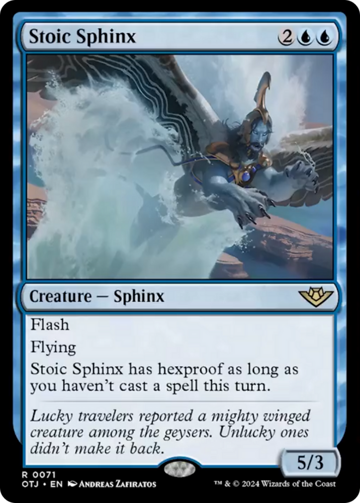 Stoic Sphinx [Outlaws of Thunder Junction] 