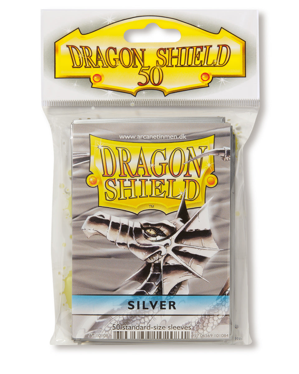 Dragon Shield: Standard 50ct Sleeves - Silver (Classic) 