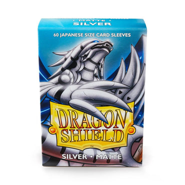 Dragon Shield: Japanese Size 60ct Sleeves - Silver (Matte) 