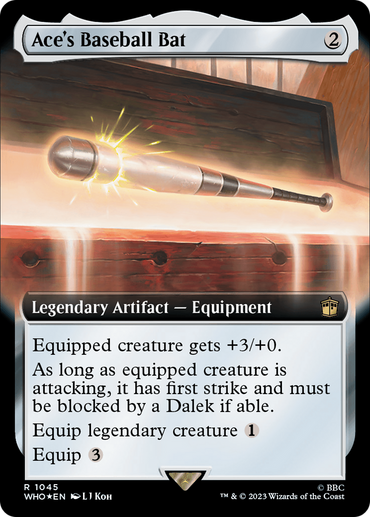 Ace's Baseball Bat (Extended Art) (Surge Foil) [Doctor Who] 