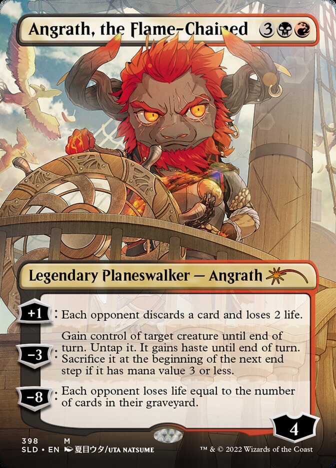 Angrath, the Flame-Chained (Borderless) [Secret Lair Drop Series] 