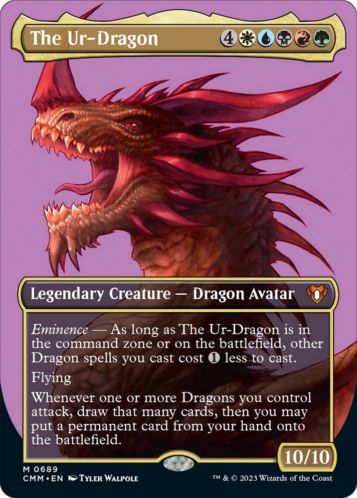 The Ur-Dragon (Borderless Profile) [Commander Masters] 