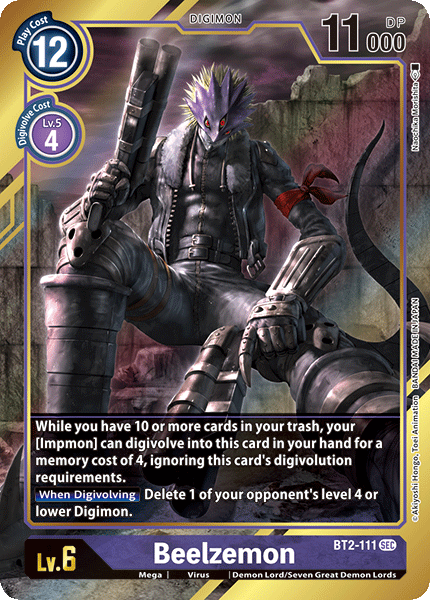Beelzemon [BT2-111] (Alternate Art) [Release Special Booster Ver.1.0] 