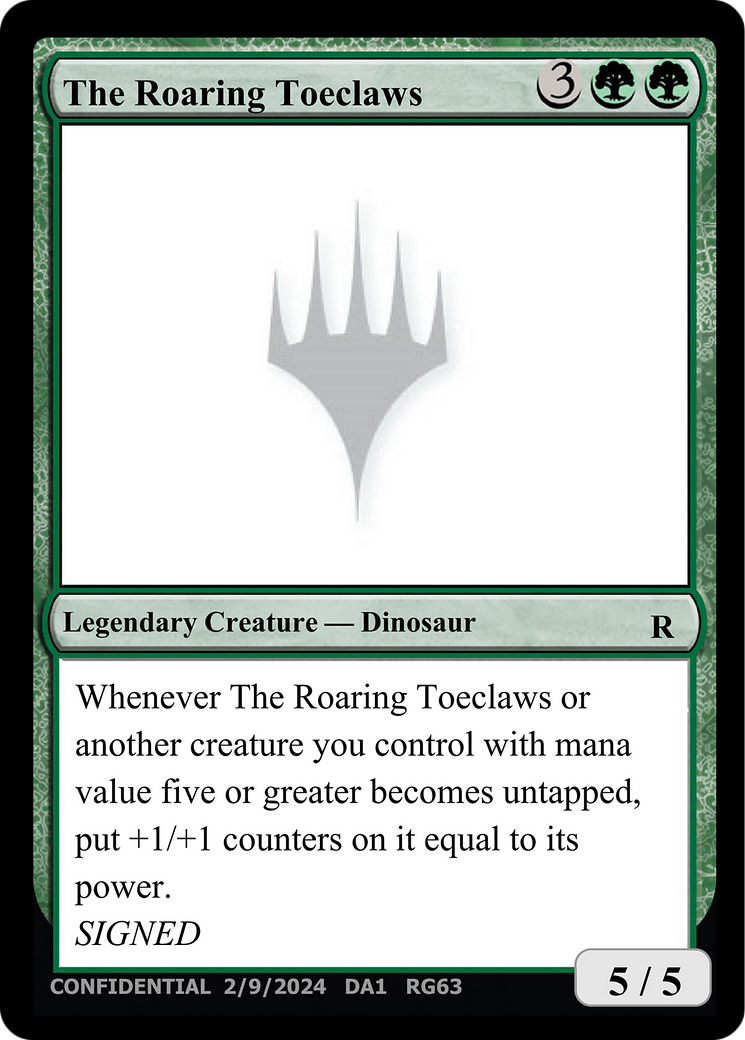 The Roaring Toeclaws [Unknown Event] 