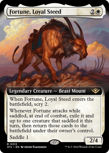 Fortune, Loyal Steed (Extended Art) [Outlaws of Thunder Junction] 