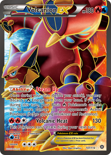 Volcanion EX (107/114) [XY: Steam Siege] 