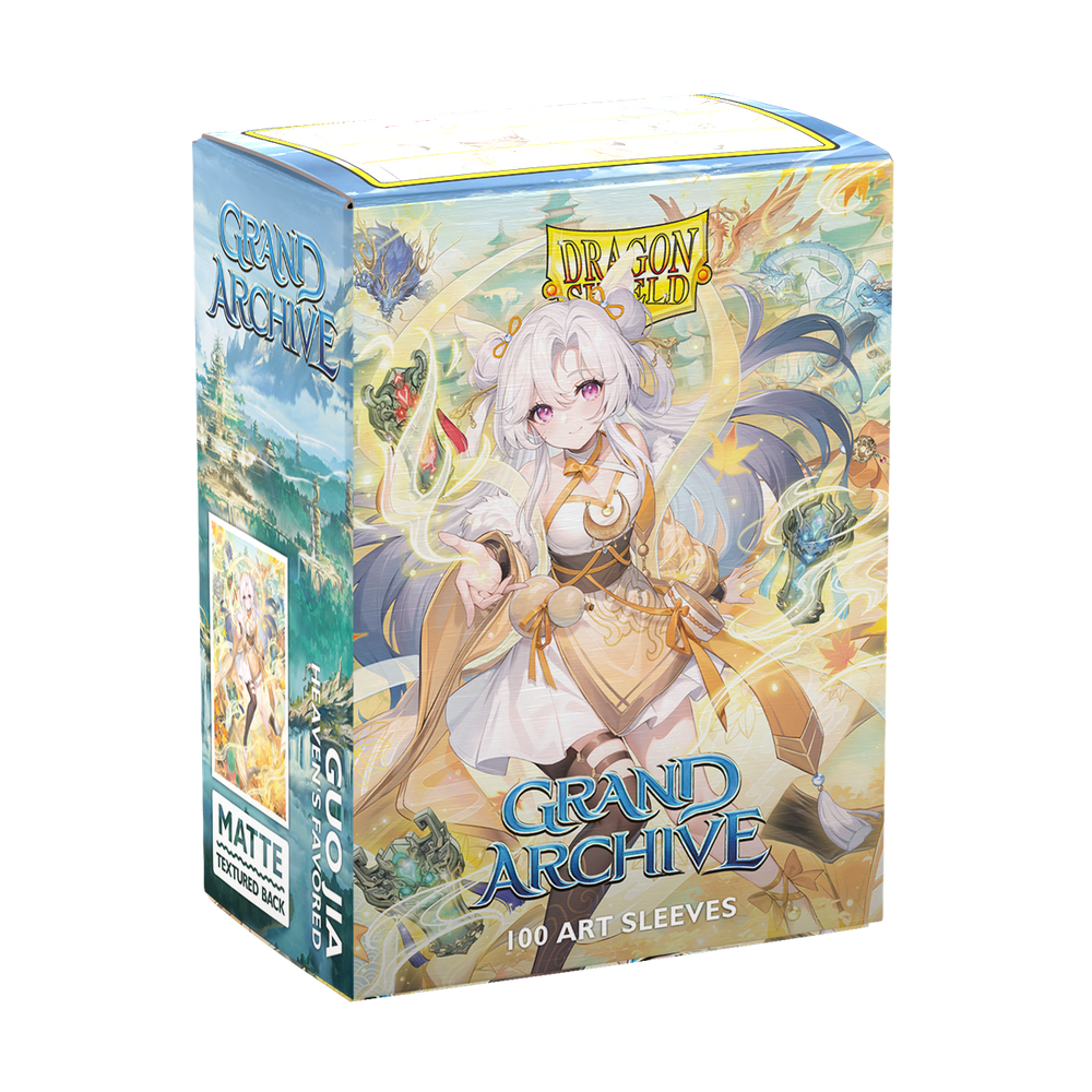 Dragon Shield: Standard 100ct Art Sleeves - Grand Archive (Guo Jia, Heaven's Favored - Matte)