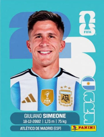 #ARG020 | Panini | Fifa World Cup Stickers | 2026 | Giuliano SIMEONE | Argentina
