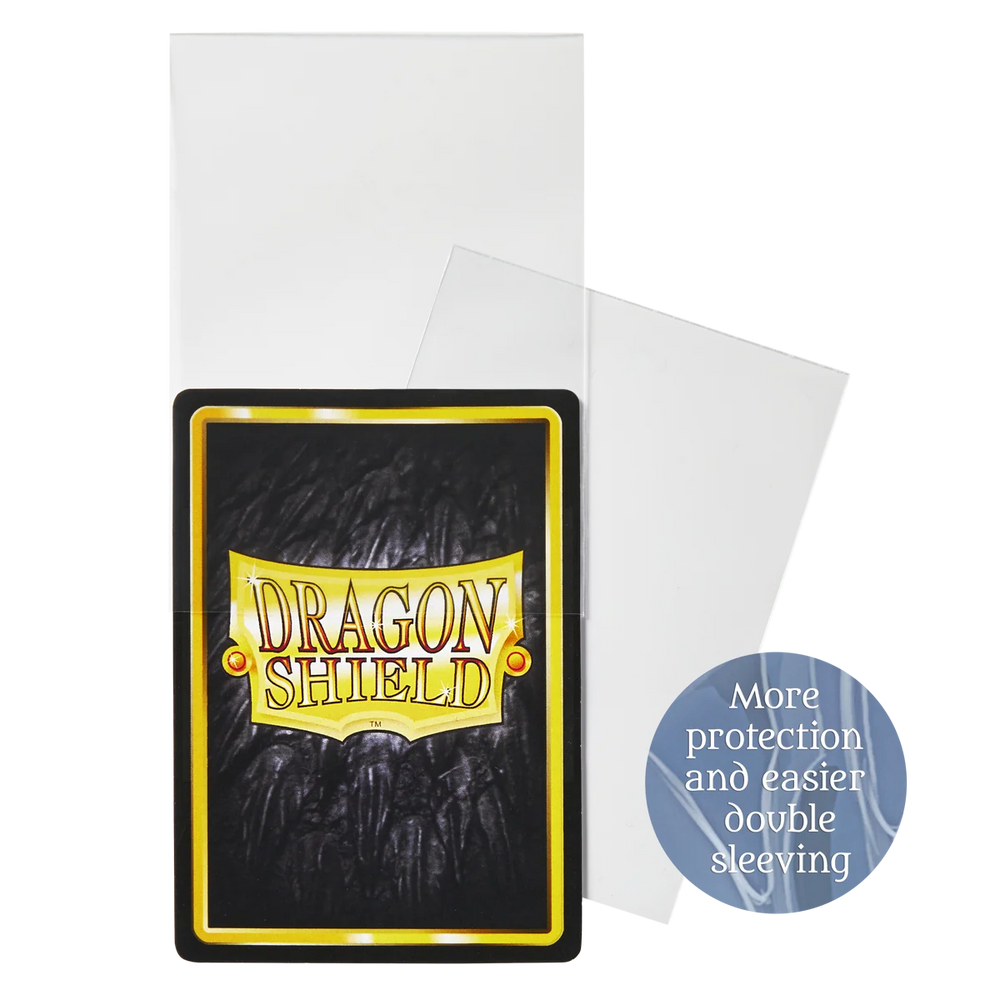 Dragon Shield: Standard Size 100ct Inner Sleeves - Perfect Fit Thick (Clear)