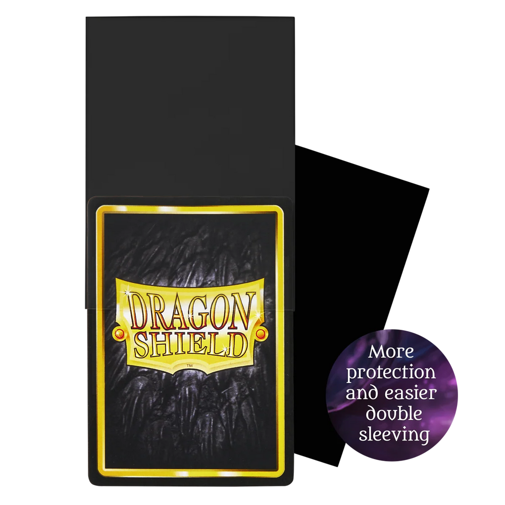 Dragon Shield: Standard Size 100ct Inner Sleeves - Perfect Fit Thick (Black)