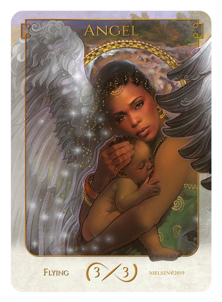 Tokens of Spirit: Angel Token (3/3 - Flying) (Foil)
