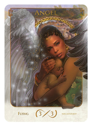 Tokens of Spirit: Angel Token (3/3 - Flying) (Foil)