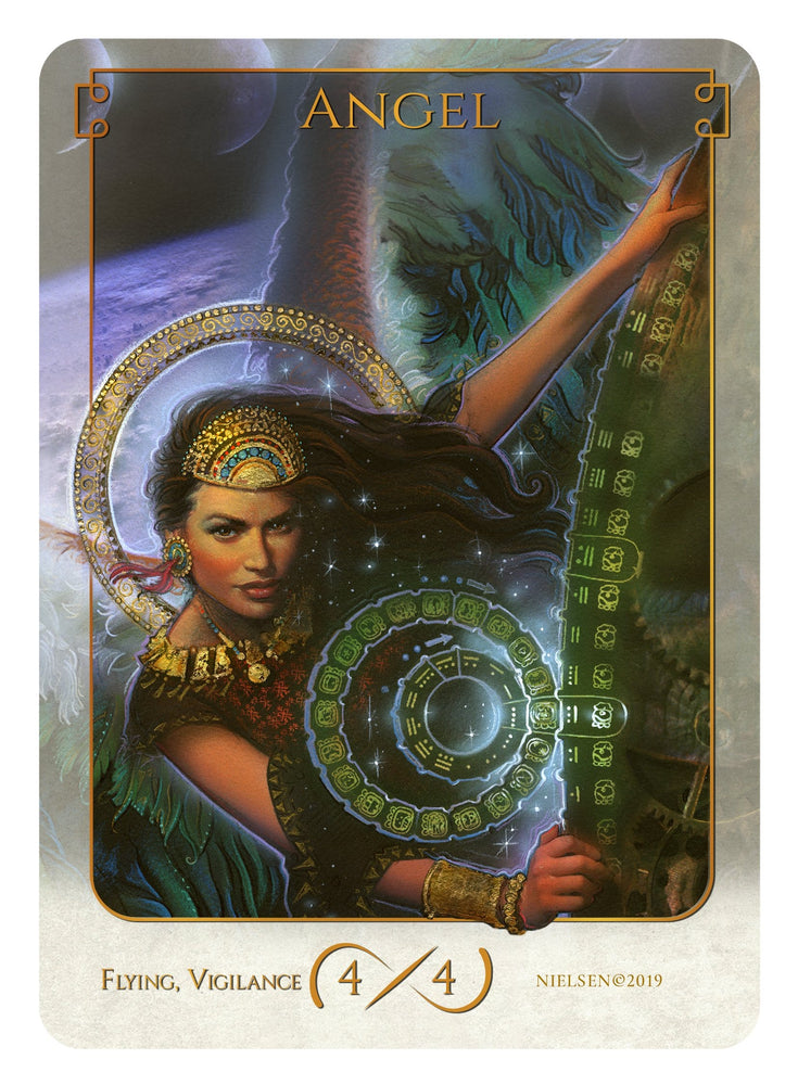 Tokens of Spirit: Angel Token (4/4 - Flying, Vigilance) (Foil)
