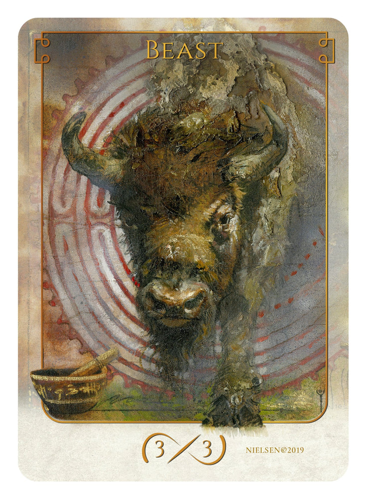 Tokens of Spirit: Beast Token (3/3) (Foil)