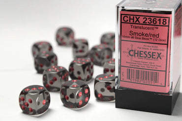 Chessex Translucent Smoke/Red