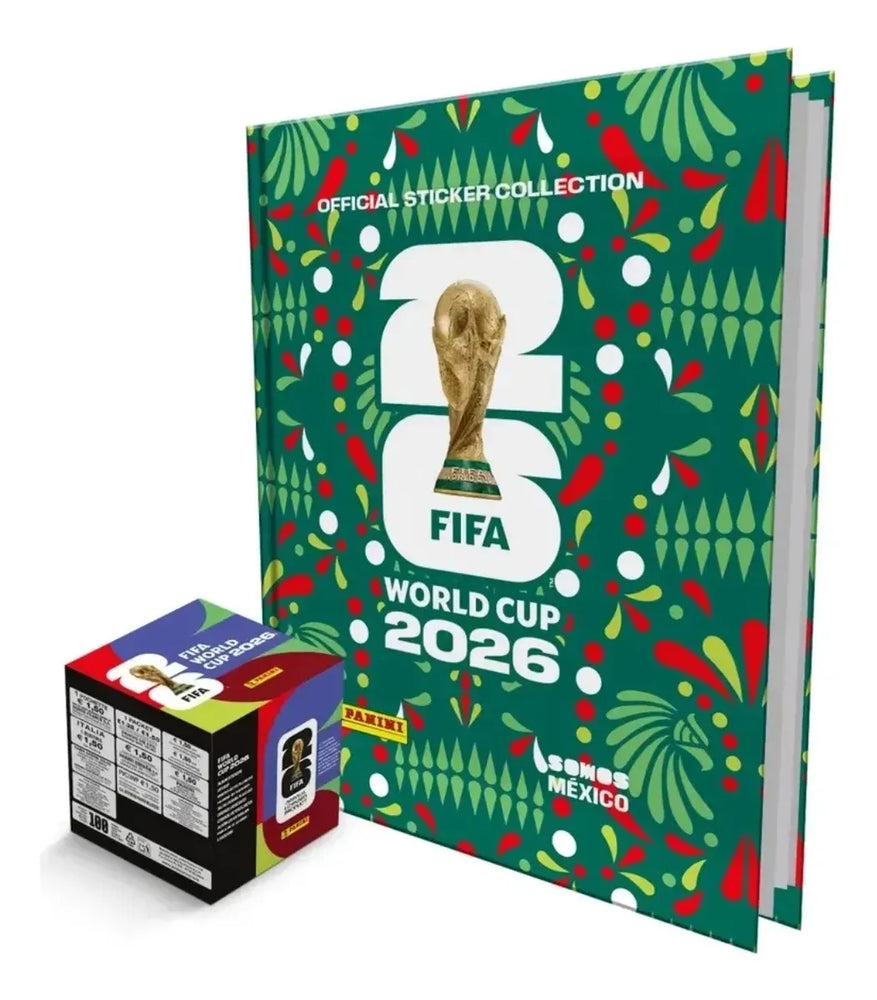 Álbum de Pasta Dura + Caja de 100 Sobres FIFA World Cup 2026 - Official Sticker Collection [Bundle]