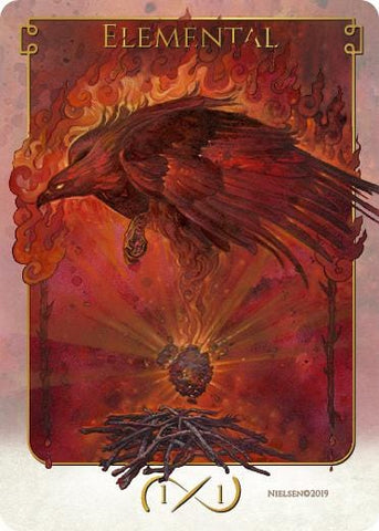 Tokens of Spirit: Elemental Token (1/1) (Foil)
