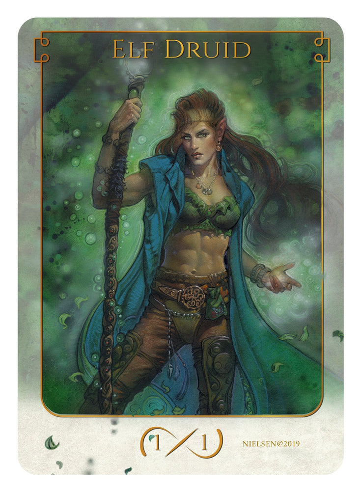 Tokens of Spirit: Elf Druid Token (1/1) (Foil)