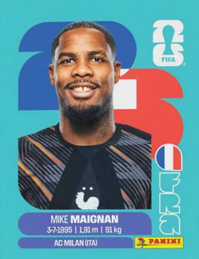 #FRA002 | Panini | Fifa World Cup Stickers | 2026 | Mike MAIGNAN| Francia